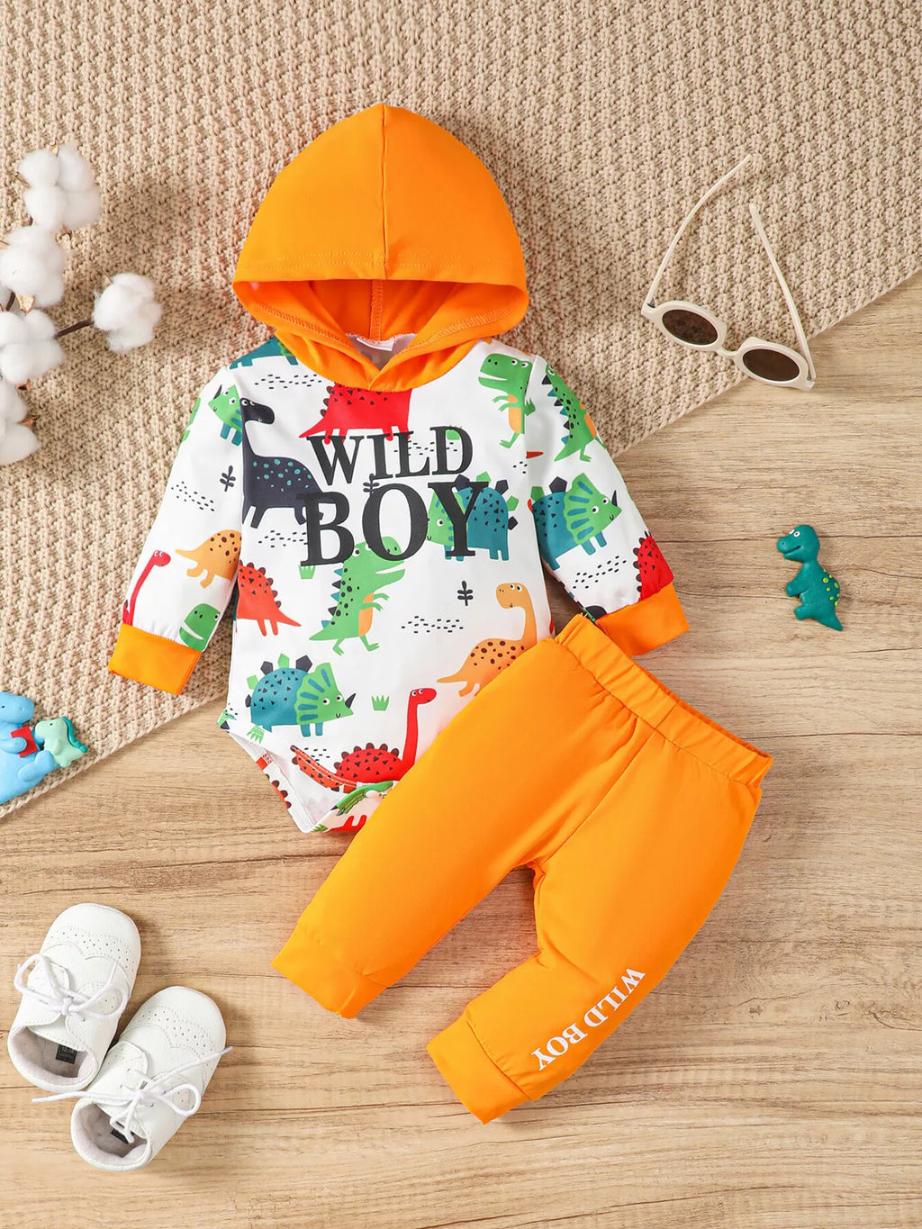 Kids' Dinosaur Hooded Bodysuit Set – Camac Store